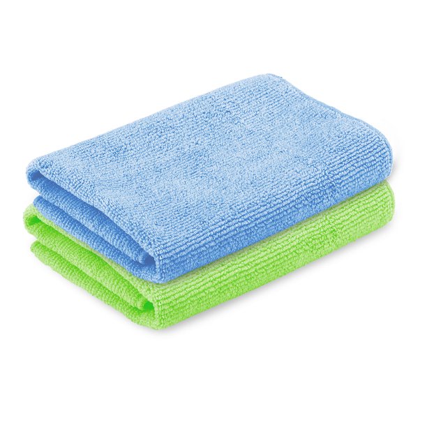 Libman Everyday Dusting Cloths, Blue and Green, 2 count