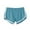 Sky Blue, variant on Chiccall Athletic Shorts for Women Casual Lightweight Workout Gym Shorts Striped Elastic Waist Summer Yoga Shorts