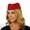 Red, variant on Stewardess Wool Pillbox Hat - ONE SIZE FITS MOST - Navy Blue