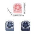 thumbnail image 4 of Tholdsy Ventilador portátil de escritorio ajustable de 720 grados, ventilador pequeño, ventiladores de refrigeración ligeros de 3 Electrónica Rosa, 4 of 6