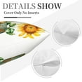 thumbnail image 6 of Sunflowers Pillowcases Yellow Flowers Golden Butterfly in a Rusty Iron Bucket Pillow Case Decorative Throw Pillow Cover for Home Sofa Office 18x18inch, 6 of 6