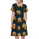 thumbnail image 1 of Balery Beer Vestidos sueltos de manga corta para mujer, vestidos de verano 2025, vestidos casuales de corte A con vuelo., 1 of 6