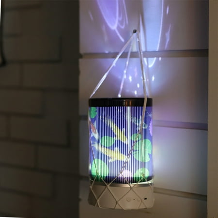 

GETHOME LED Projection Lamp Animated Night Light Dynamic Kids Room 360 Degree Rotation