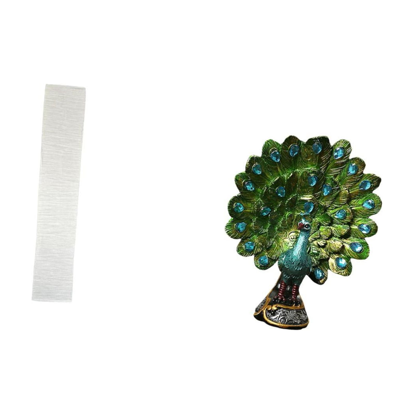 Floor Lamp Shade Peacock Statue Desktop Figurine Elegant Paper Material for Living Room Bedroom Office Decoration
