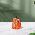 thumbnail image 3 of SUNSIOM Halloween Pumpkin Figurine Classic Pumpkin Statue with Note/Leaf Home Decorations Fall Party Favors, 3 of 10