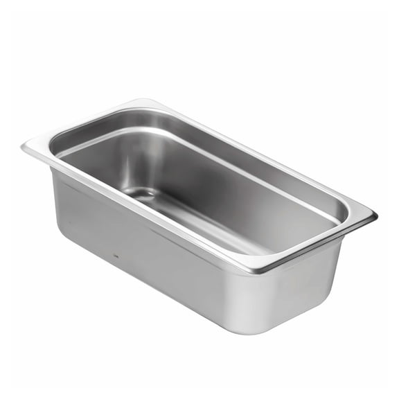 Hotel Pans 1/3 Size, 6 Pack Stainless Steel Steam Table Pans - 4 Inch Deep - Commercial Kitchen Food Prep & Storage - Restaurant Catering Pans