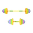 thumbnail image 1 of MERIGLARE Kids Toys Dumbbell Children Barbell Lifting Training Kindergarten Weight Set Light Colors, 1 of 9