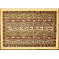 thumbnail image 1 of Ahgly Company Indoor Rectangle Abstract Brown Modern Area Rugs, 3' x 5', 1 of 4