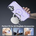 thumbnail image 4 of Funda protectora Tigowos compatible con iPhone 16 Plus, color morado claro, 4 of 6