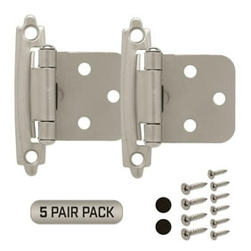 Cabinet Door Hinges 2 Pack Self Closing Face Mount Overlay