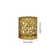 thumbnail image 3 of Portavelas de Tono Dorado, Diseño de Calado de Hierro con Cortes Geométricos, Centro de Mesa Decorativo, Adorno Ligero, 6x6x8.5 cm para Decoración del Hogar, 3 of 6