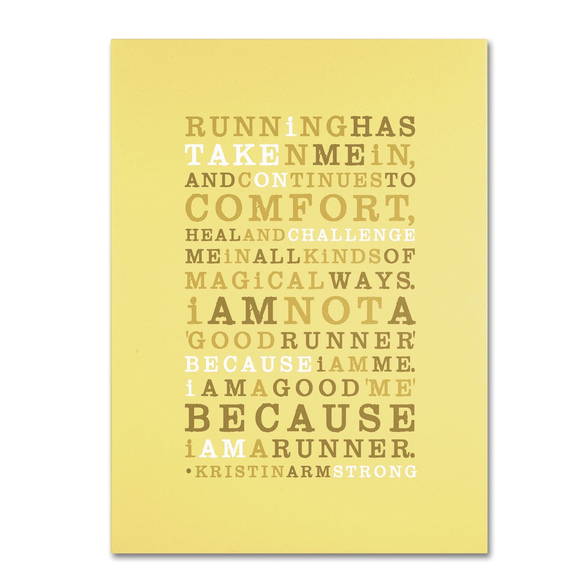 Trademark Fine Art "Strong Runner I" Canvas Art by Megan Romo