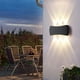thumbnail image 4 of Aplique de pared LED de 12 W para interior y exterior, resistente al agua IP65, 1200 lm, moderno aplique de aluminio, blanco neutro de 3000 K., 4 of 5
