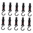 thumbnail image 4 of FENGGUIQU 10pcs Camping Hanging Rack Black Plastic Hook Shape for Outdoor Use, 4 of 8