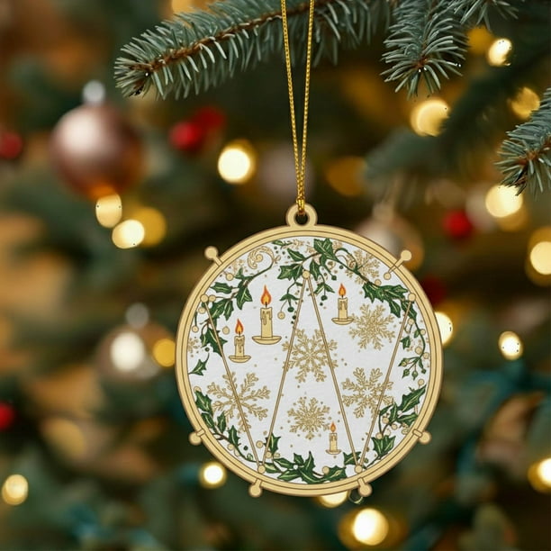 Instrumentos Musicales Adornan Colgantes Que Celebran la Temporada con Melodías Elegantes Y Alegres