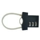 thumbnail image 2 of Lindo candado de combinación portátil de aleación de Zinc con forma de ropa para archivador de maleta negro, 2 of 2