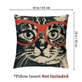 thumbnail image 4 of nygtbtfer Throw Pillow Covers Cat Pillow Cases Animal Pillowcase Linen Cushion Cover for Couch Bed Sofa Patio Car,Set of 2 White, 4 of 7