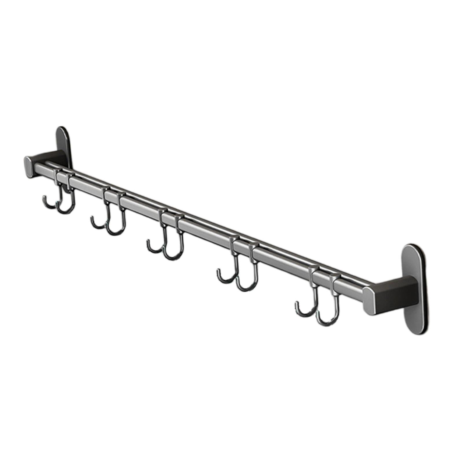 Fiocias Kitchen Utensil Rack, Kitchen Rack, Rail Rack Organizer for Hanging, Cup Holder, 6cm