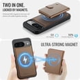 thumbnail image 3 of JEEHOOD Case For Google Pixel 10 / Pixel 10 Pro, RFID Blocking Compatible With MagSafe Detachable 2 In 1 Wallet With Snap fastening Card Holder,PU Leather Case,Kickstand Magnetic Protective Cover, 3 of 8
