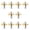 Golden, variant on LAIQIEN 10pc Stainless Steel Spinnerbait Props Fly Propeller Spinnerbait Fishing Lures