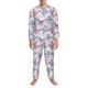 thumbnail image 3 of Fotbe Butterflies in Pastel Pijama de Hombre con Estampado de Manga Larga, Conjunto de 2 Piezas, Ropa de Dormir Suave y Cómoda con Bolsillos-XX-Large, 3 of 7