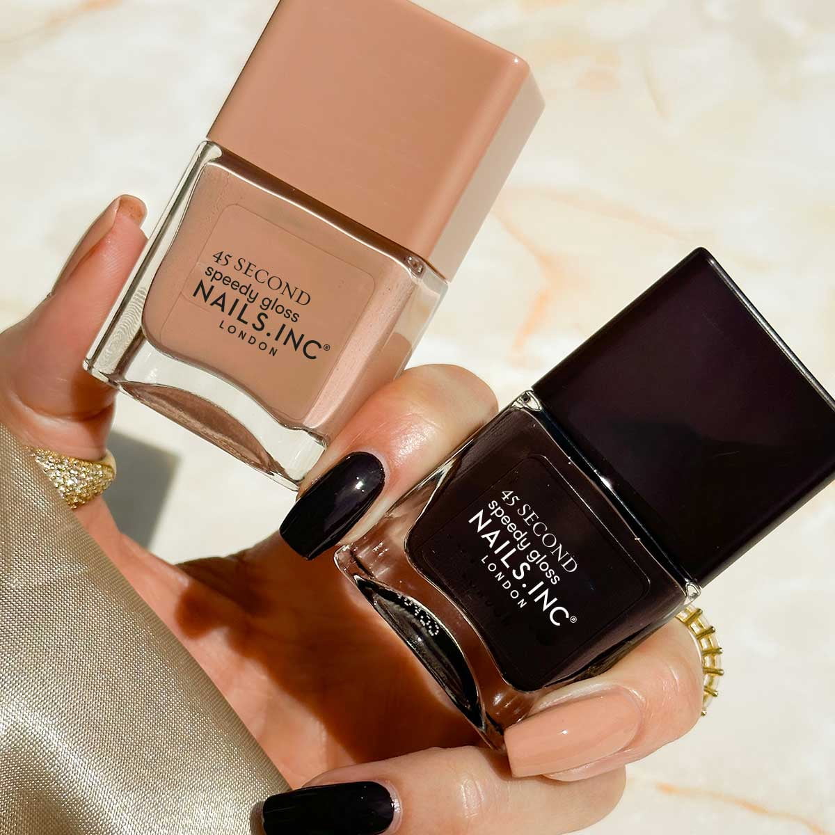 Nails.INC Quick Drying Nail Polish, Tori, Caramel Nude, 0.47 fl oz