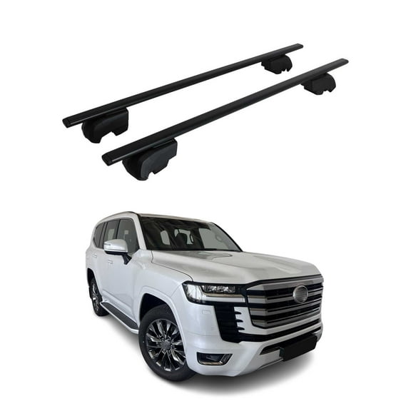 2024-2026 Toyota Land Cruiser J250 Roof Rack Cross Bars Carrier Black