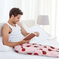 thumbnail image 4 of Uemuo Strawberry Pattern Men's Wide Leg Palazzo Lounge Pants with Pockets Light Weight Loose Comfy Casual Pajama Pants-XX-Large, 4 of 9