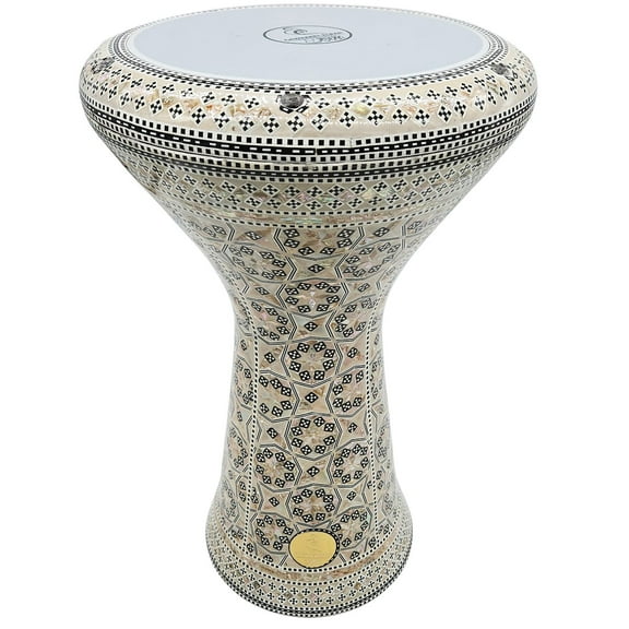 The 21'' Flora Mother of Pearl Sombaty XL Gawharet El Fan Darbuka