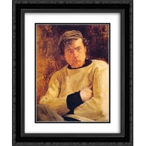 Jean Paul Laurens 2x Matted 20x24 Black Ornate Framed Art Print 'Portrait de Jean'Pierre Laurens'