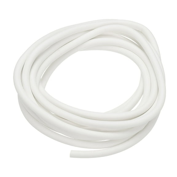 Uxcell Silicone Foam Seal Strip, 9.8FT 0.2"Dia Round High Density Solid Sponge Rubber Weather Stripping Cord, White