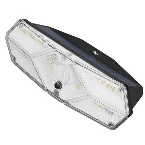 Lámpara Solar De ángulo De 120 Grados, IPX5 Impermeable 1800mah Luz Solar ABS Sensor De Movimiento 3 Modos De Iluminación Para Patio