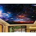 thumbnail image 2 of 3D Ceiling Paper Cosmic Starry Sky SKU# WAL0174, 2 of 9