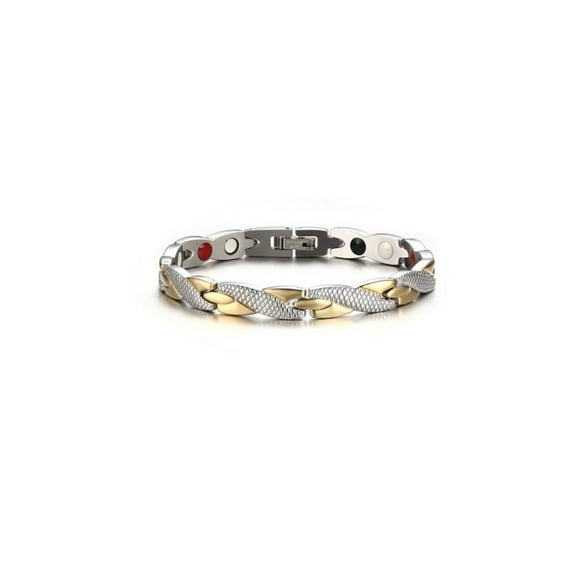 DESIGNICE Bracelet,Magnetic Health Benefits Gold Bracelets for Women,Stainless Steel Gold Bracelets for Women,two tone