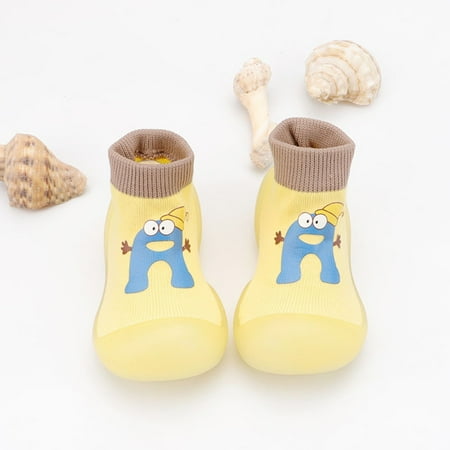 

〖Roliyen〗Toddler Shoes Kids Shoes Boys Baby Girls Sneakers Cute Breathable Letter Floor Shoes Socks Baby Shoes