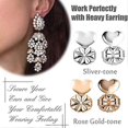 thumbnail image 4 of 12 Pairs Earring Lifters,hypoallergenic Earring Backs For Droopy Ears, 4 of 4