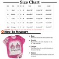 thumbnail image 3 of Tops de Mujer Camiseta Estampada de Moda Blusa de Manga Corta Cuello Redondo Casual Odeerbi ODB179256, 3 of 5