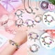 thumbnail image 5 of Kit de fabricación de pulseras de bricolaje para niñas, 96 piezas, kit de pulseras con abalorios, dijes colgantes, pulseras, collar, cadena. Afortunado Sencillez, 5 of 5