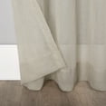 thumbnail image 4 of Mainstays Linen Textured Semi-Sheer Rod Pocket Curtain Panel, 50"x63", Stone, 4 of 6