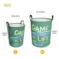 thumbnail image 5 of LNWH Laundry Basket, Fantastic Green Game Machine Foldable Laundry Hamper With Handles Waterproof, Small, 5 of 8