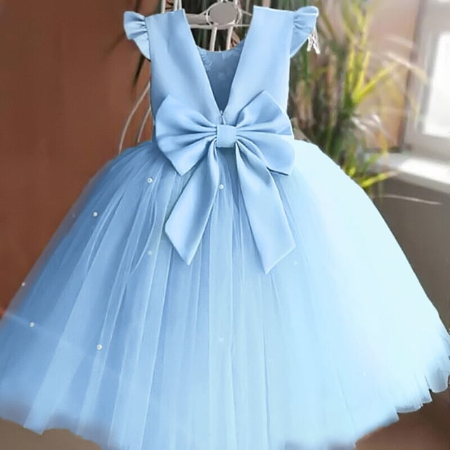 Vestido recién nacido para niñas, Vestidos de fiesta de boda para bebés, primer cumpleaños, vestido de princesa para damas de honor, Vestidos para bebés