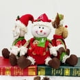 thumbnail image 3 of Muñeco de peluche sentado de Navidad, juguete de regalo, adorno navideño, decoración del hogar Santa, 3 of 9