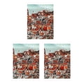 thumbnail image 1 of Paquete de 3 patrones de casa sin marco de lona de lona imagen impermeable Color-Fast Poster Fotos decorativas para el pasillo del dormitorio Noticed HA011820-00, 1 of 7
