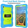 thumbnail image 6 of Allytech Shockproof Case for Samsung Galaxy Tab A9 8.7" 2023 SM-X110 X115, Rugged Shoulder Strap Rotating Stand Shoulder Strap Kids Friendly Bumper Heavy Duty Shockproof Case - Blue, 6 of 9