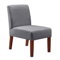 thumbnail image 6 of Zechuan 3 Pics Dining Table Set with Round Table and 2 Upholstered Chairs for Small Spaces, Gray, 6 of 10