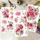 thumbnail image 4 of Juego de 3 pegatinas de rosas de acuarela para transferencia de muebles y manualidades, de 15 x 30 cm, con 1 raspador., 4 of 9