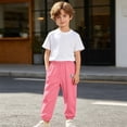 thumbnail image 2 of SJLDQY Boys Joggers Summer Lightweight Sweatpants Elastic Waist Casual Trousers with Pockets, 2 of 8
