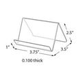 thumbnail image 2 of Azar Displays 515410 3.75"W x 3.5"D x 2.5"H Easel Display. Front Lip: 1"H, 10-Pack, 2 of 2