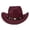 Brick Red, variant on Blend Wide Brim Cowboy Hat For And Classic Western Fedora With Stylish Cowboy Hat Adult