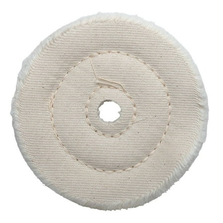 

Soft Buff Wheel 4 Inches Canton Flannel Buffingl 1/2 Inch Arbor Hole
